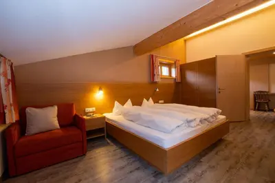 Ein Bett oder Betten in einem Zimmer der Unterkunft Haus Sonja Damüls