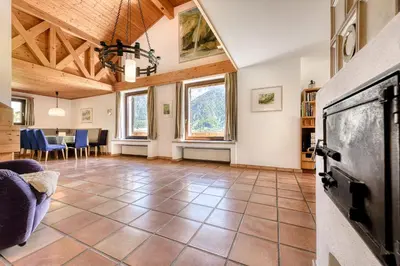 Ein Sitzbereich in der Unterkunft Haus Haas