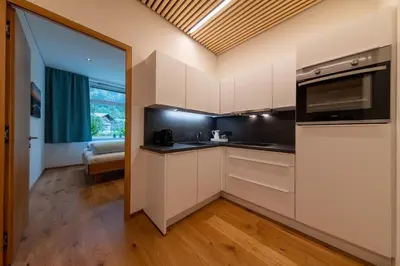 Küche/Küchenzeile in der Unterkunft Känzele Appartements