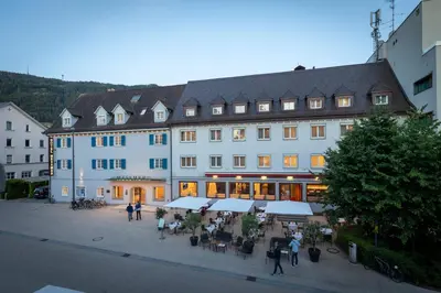 Das Gebäude in dem sich das Hotel befindet