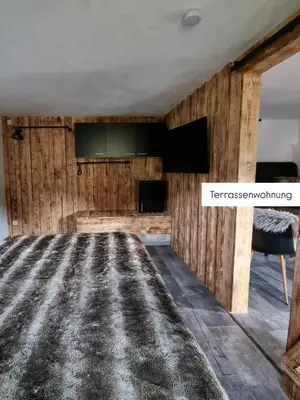 Ein Bett oder Betten in einem Zimmer der Unterkunft Ferienwohnung Tostner Burgblick