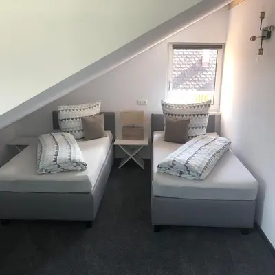 Ein Bett oder Betten in einem Zimmer der Unterkunft Haus Geiger