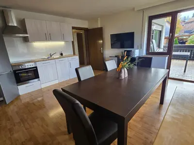 Küche/Küchenzeile in der Unterkunft W45 Dornbirn Hills