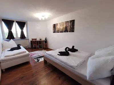 Ein Bett oder Betten in einem Zimmer der Unterkunft 7 Heaven