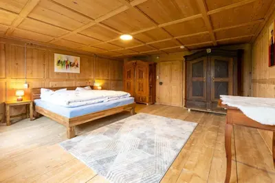 Ein Bett oder Betten in einem Zimmer der Unterkunft Rosenhaus 3