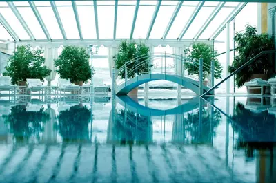 Der Swimmingpool an oder in der Nähe von Burg Vital Resort