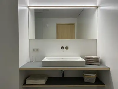 Ein Badezimmer in der Unterkunft Bregenzerwaldblick