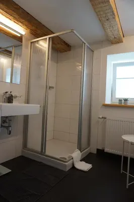 Ein Badezimmer in der Unterkunft Beeindruckende Wohnung im Rheintal