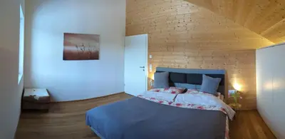 Ein Bett oder Betten in einem Zimmer der Unterkunft Auszeit