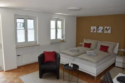 Ein Sitzbereich in der Unterkunft Schottar FeWo MG 07