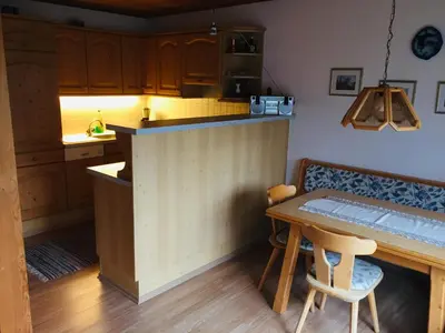 Küche/Küchenzeile in der Unterkunft Apartment Ebnit