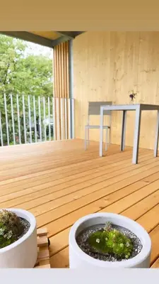 Ein Balkon oder eine Terrasse in der Unterkunft Haus Hannah