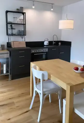 Küche/Küchenzeile in der Unterkunft Haus Hannah