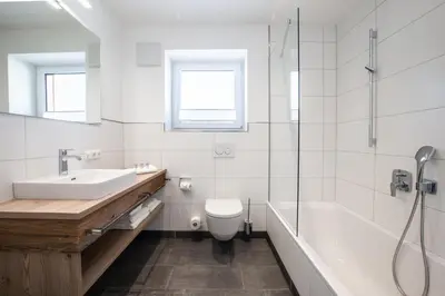 Ein Badezimmer in der Unterkunft Haus Fellhorn - Ferienwohnungen