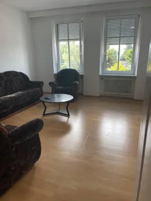 Ein Sitzbereich in der Unterkunft Apartments am Bodensee
