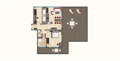 Grundriss der Unterkunft Haus Haberstock
