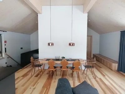 Ein Sitzbereich in der Unterkunft Blue Note Apartments