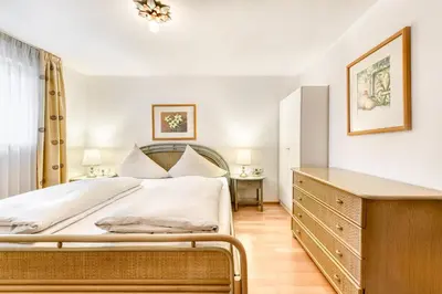 Ein Bett oder Betten in einem Zimmer der Unterkunft Panoramavilla Bludenz by A-Appartments