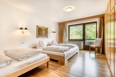Ein Bett oder Betten in einem Zimmer der Unterkunft Panoramavilla Bludenz by A-Appartments