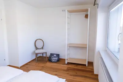 Ein Bett oder Betten in einem Zimmer der Unterkunft Terrassenwohnung in Götzis