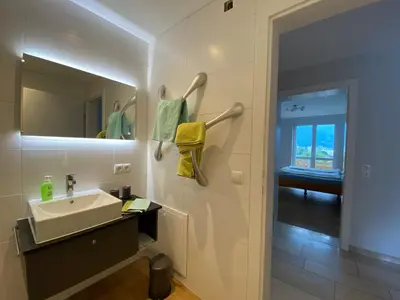 Ein Badezimmer in der Unterkunft Appartement Schillerkopf