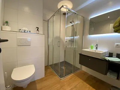 Ein Badezimmer in der Unterkunft Appartement Schillerkopf