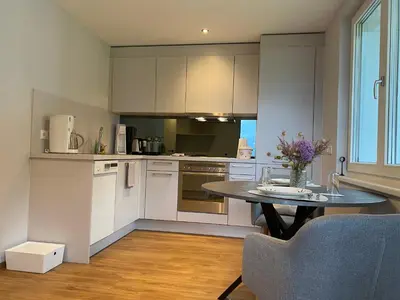 Küche/Küchenzeile in der Unterkunft Appartement Schillerkopf
