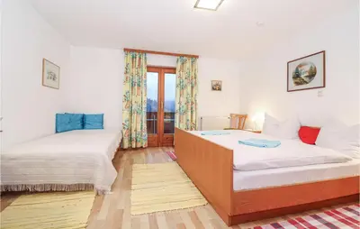 Ein Bett oder Betten in einem Zimmer der Unterkunft Ferienwohnung In Ruhiger Lage