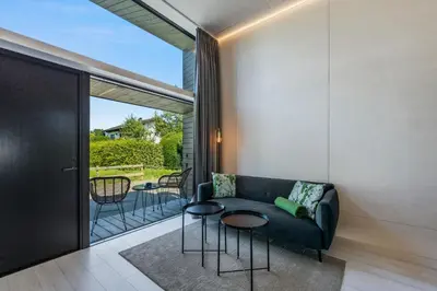 Ein Balkon oder eine Terrasse in der Unterkunft KODA LOFT - Urlaub im Tiny House Bodensee