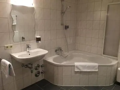 Ein Badezimmer in der Unterkunft Ferienwohnung Thöny