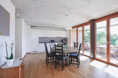 Küche/Küchenzeile in der Unterkunft Terrassenwohnung 6