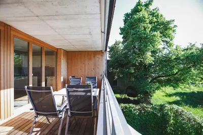 Ein Garten an der Unterkunft Terrassenwohnung 6