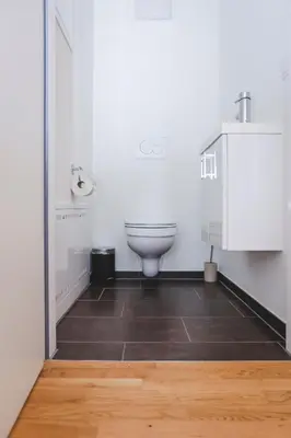 Ein Badezimmer in der Unterkunft Terrassenwohnung 6