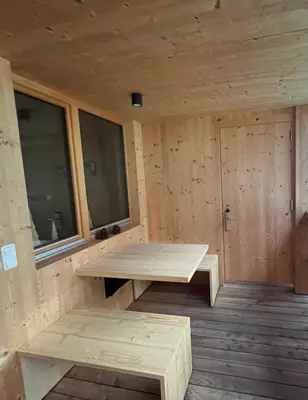Grundriss der Unterkunft Apartment Klausbrücke mit Stellplatz & Infrarot Sauna