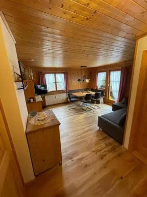 Ein Sitzbereich in der Unterkunft Appartement Melinda Ebnit