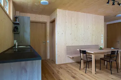 Küche/Küchenzeile in der Unterkunft Bergreich Appartement 3