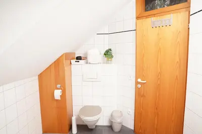 Ein Badezimmer in der Unterkunft gemütliche Wohnung in Hohenems