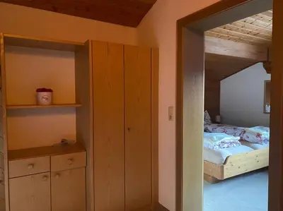Ein Bett oder Betten in einem Zimmer der Unterkunft Panorama Wohnung Rungelin Bludenz