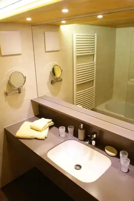Ein Badezimmer in der Unterkunft Haus Gstüat