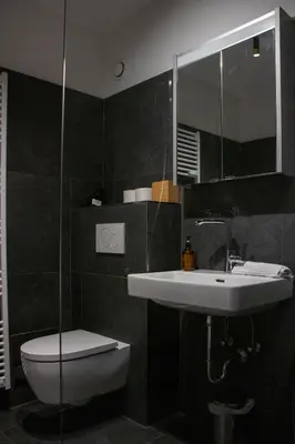 Ein Badezimmer in der Unterkunft Stylische Stadt-Wohnung Bregenz - mit Parkplatz