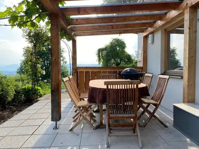 Ein Balkon oder eine Terrasse in der Unterkunft Am Romberg
