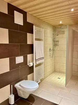 Ein Badezimmer in der Unterkunft Am Romberg
