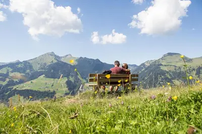 Naturlandschaft in der Nähe des Chalets