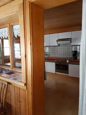 Küche/Küchenzeile in der Unterkunft Ferienwohnung Helma