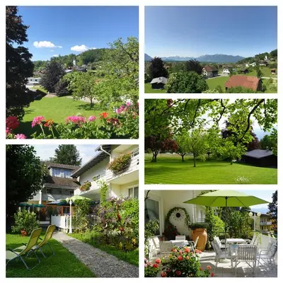 Ein Garten an der Unterkunft Hotel-Pension Sternen