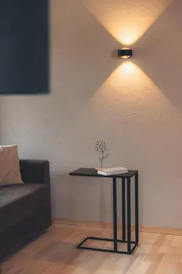 Ein Sitzbereich in der Unterkunft Die Lecherin