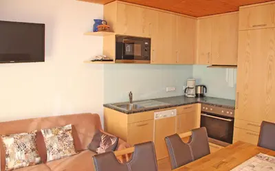Küche/Küchenzeile in der Unterkunft Appartements Garni Drei Wannen