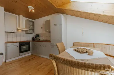 Küche/Küchenzeile in der Unterkunft Ferienwohnung Hoche