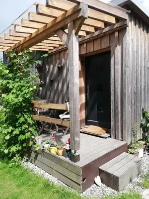 Grundriss der Unterkunft Behagliches Tiny House in Seenähe