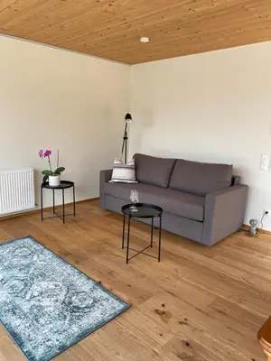 Ein Sitzbereich in der Unterkunft Penthousewohnung mit fantastischem Ausblick und KLIMAANLAGE